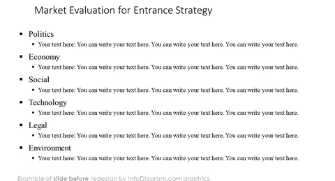 Go To Market Strategy PPT slide before redesign