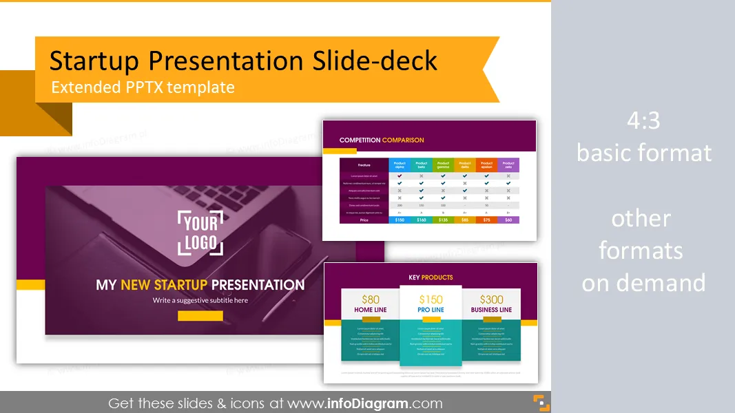 Startup Presentation Template and Slide Deck (PPTX) preview 1