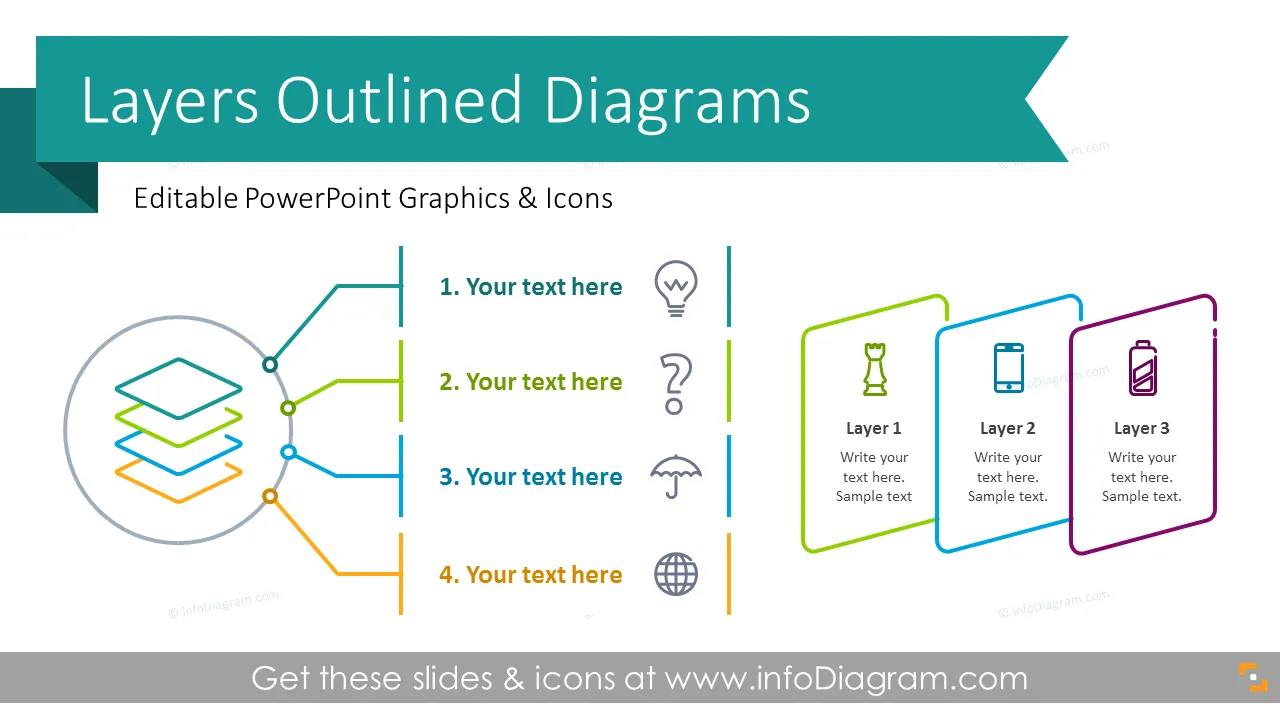 Multi-level Layer Diagrams  (PPT Template) preview 1
