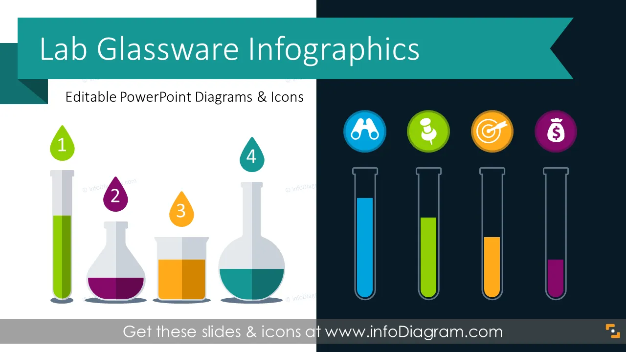 Chemical Lab Test Tube Graphics (PPT Template) preview 1