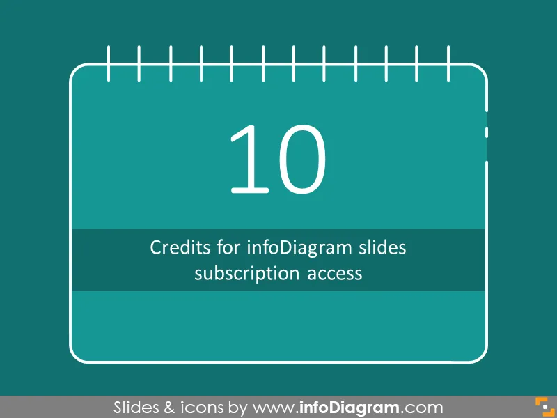 Top up 10 credits for infoDiagram slides preview 1