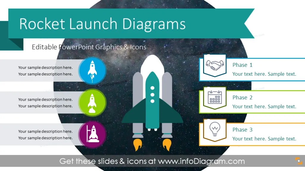 Rocket Launch Diagram (PPT Template) preview 1