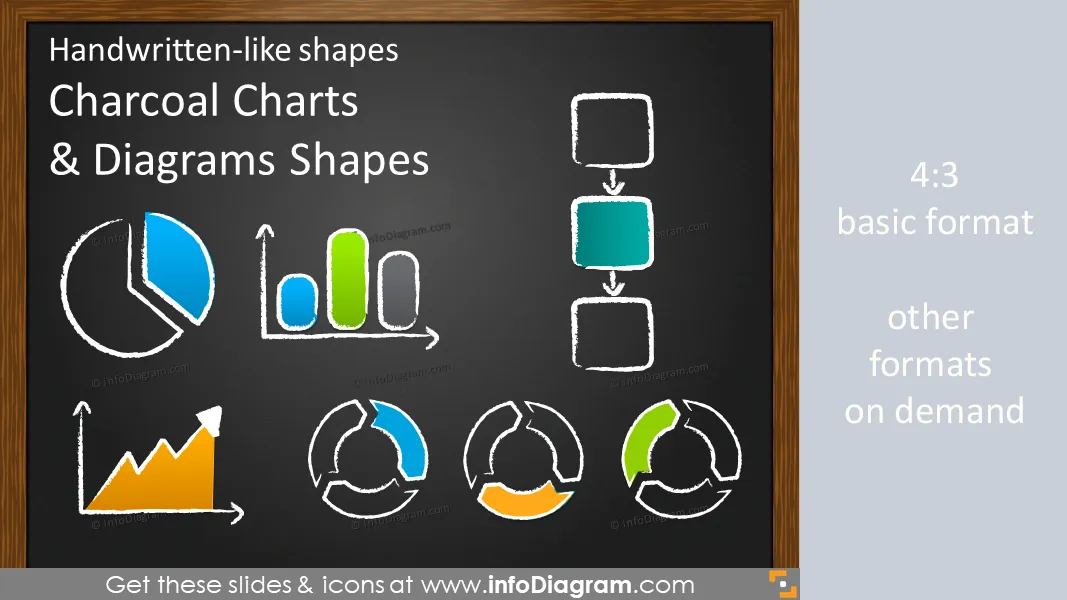 Charcoal Handwritten Charts (PPT icons) preview 1