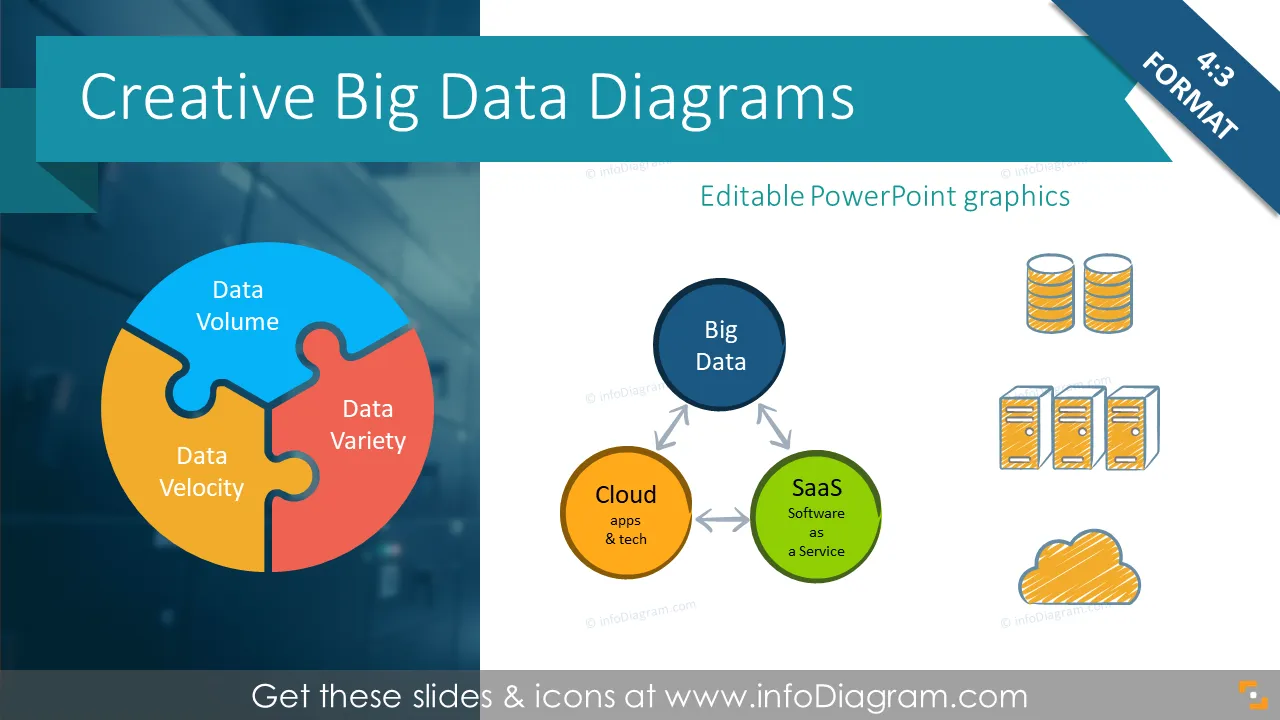 Creative Big Data Diagrams (PPT Template) preview 1