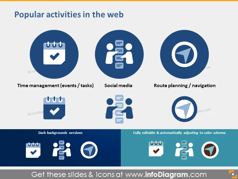 IT-Icons Website-Aktionen Inhaltssteuerungen (flache PPT Cliparts) preview 3