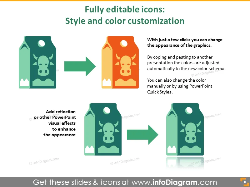 Food and Agriculture icons bundle: Animals, Crop Cultivation, Forestry (PPT flat clipart) preview 3