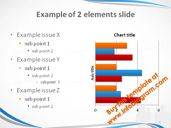 Light PowerPoint Template: Blue Silhouettes preview 3