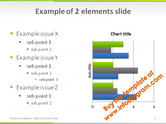Light PowerPoint Template: Green Lines preview 3