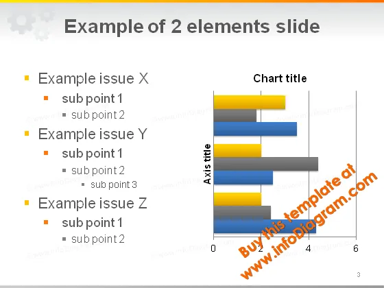 Light PowerPoint Template: Gears preview 3