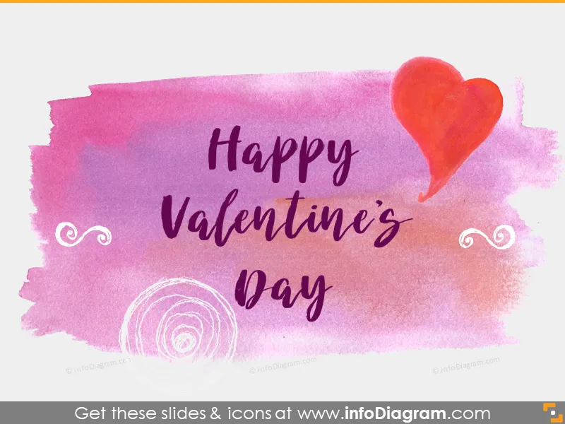 Icônes saisonnières - Joyeuses Saint-Valentin (clipart PPT) preview 3