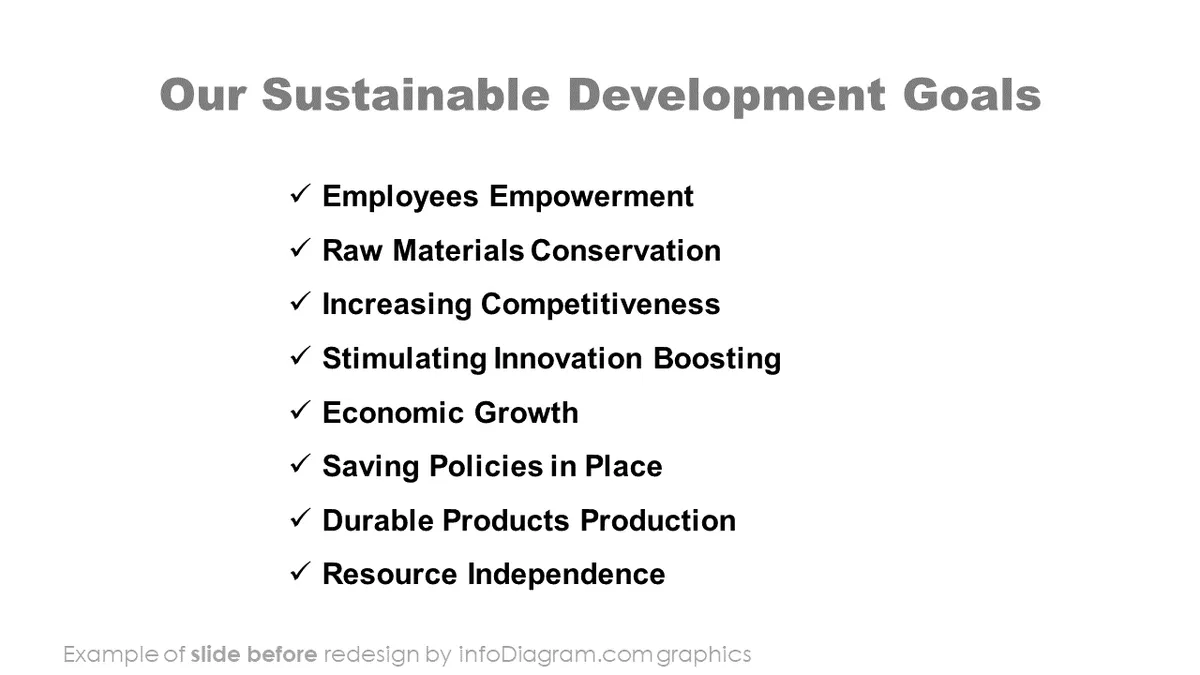 infoDiagram sustainability esg before development goals ppt template