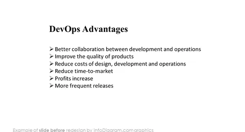 before redesign devops knowhow slide advantages
