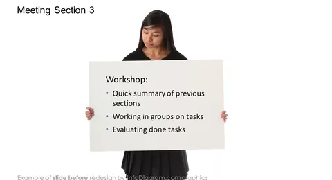 agenda meting section diagram slide before infodiagram redesign in powerpoint