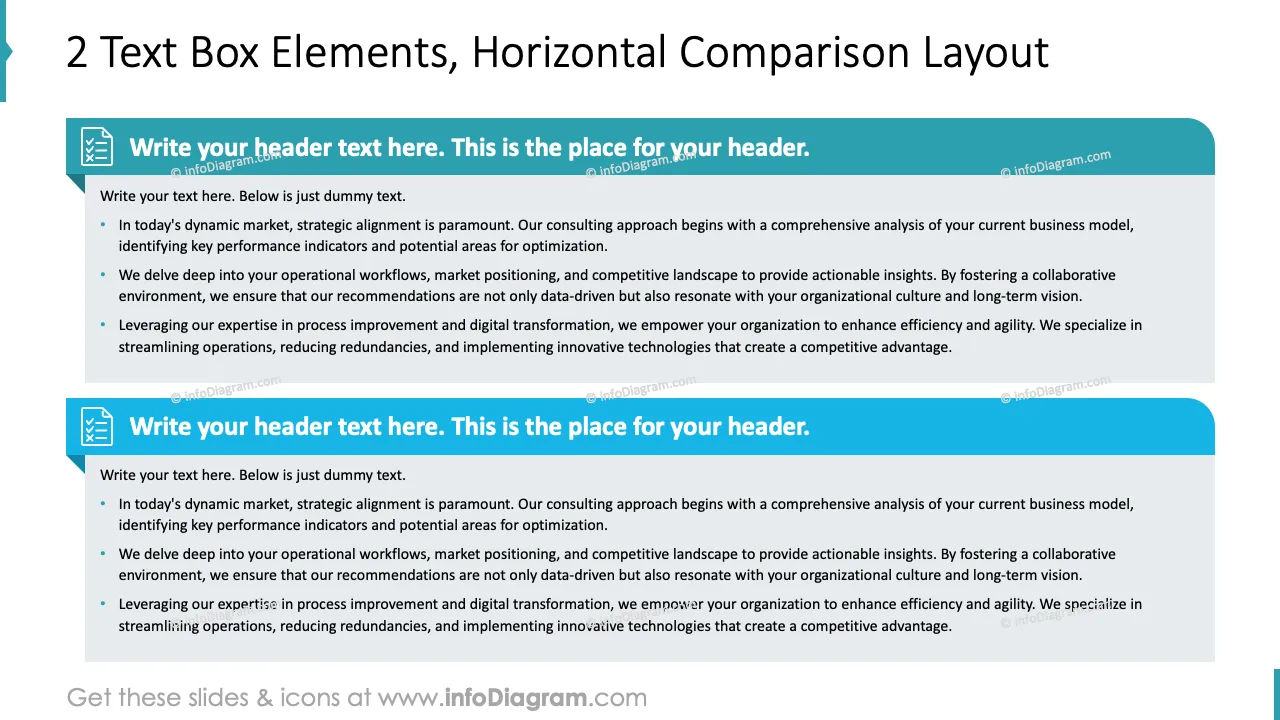 Text-Heavy Dense Structured Slide Document (PowerPoint Template)