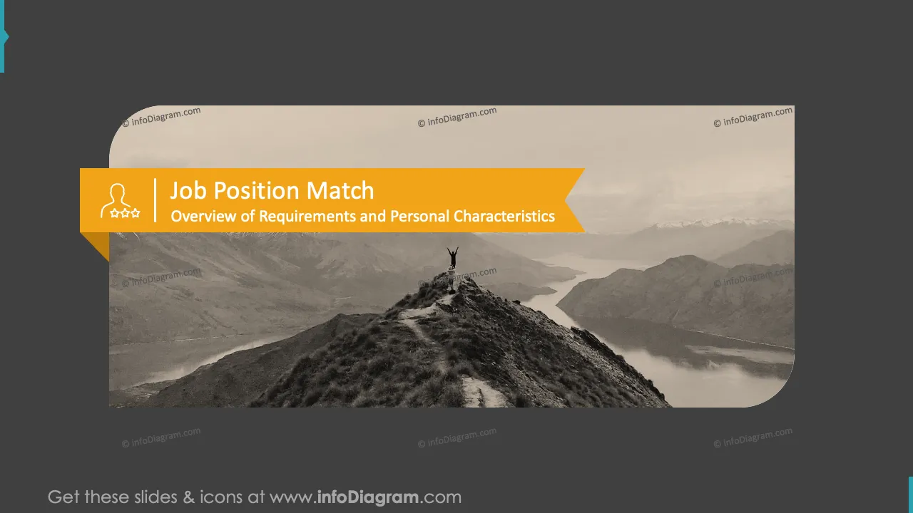 Job Application Interview Presentation (PowerPoint Template) - Dark Gray Style