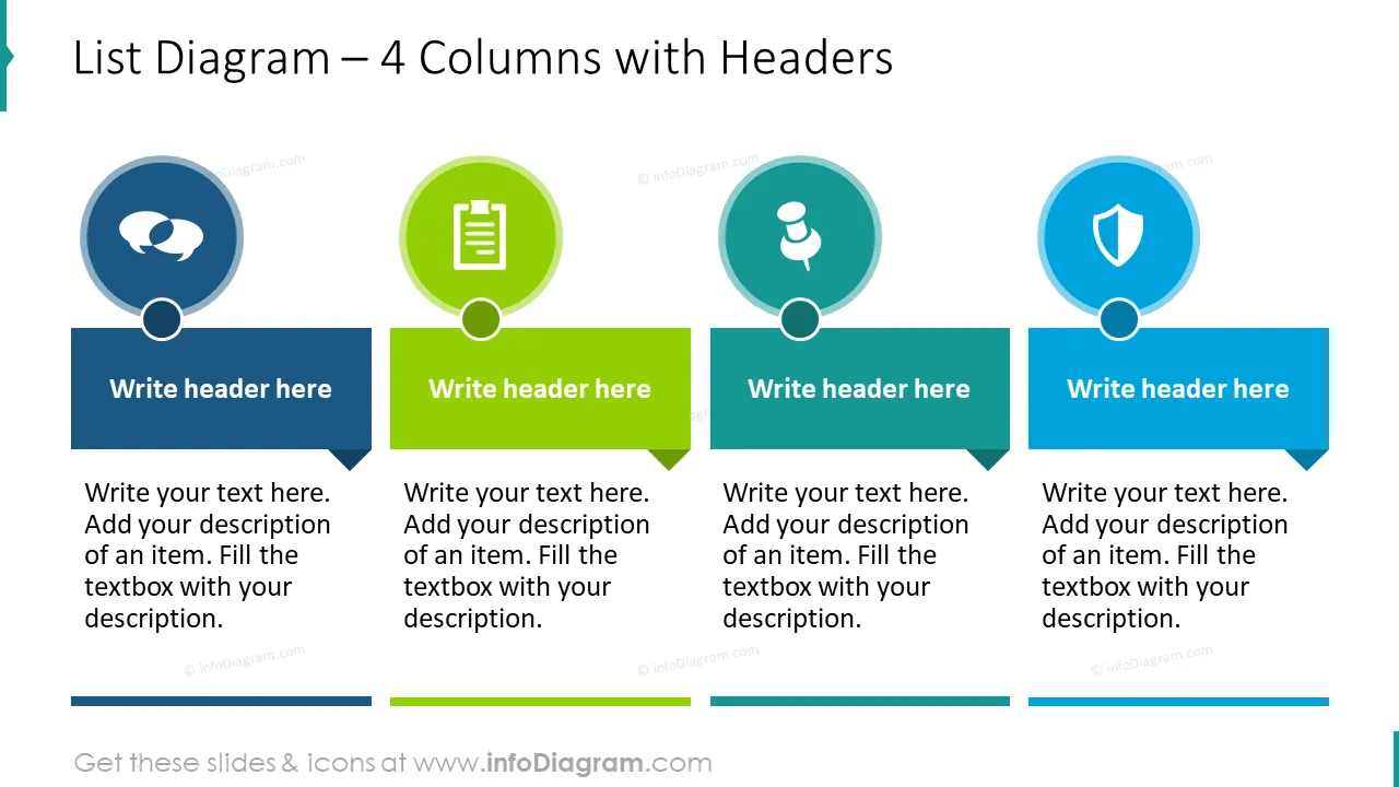 Modern Flat Diagrams - Ultimate Bundle for Visual Presentations (PPT graphics)