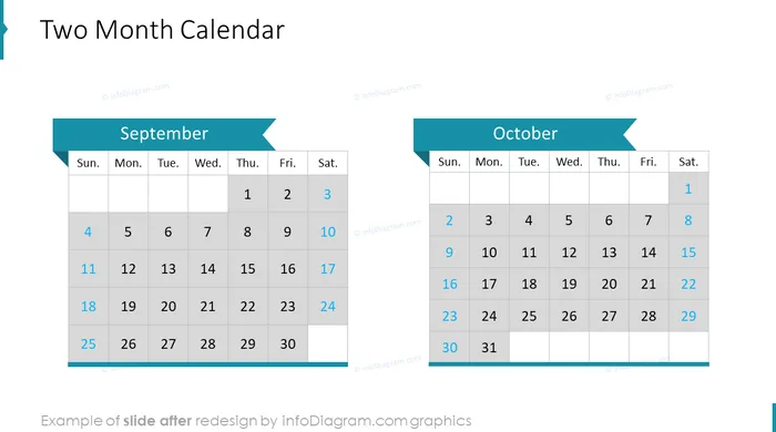 calendars us two month after redesign