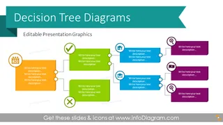 Gráficos de Diagrama de Árvore de Decisão (Modelo PPT)
