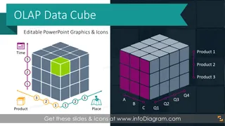 Gráficos de Cubo de Dados OLAP (Modelo de PPT)