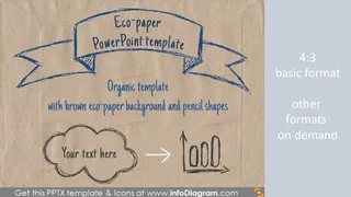 Brown Eco Paper PowerPoint Template PPTX
