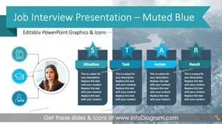 Job Application Interview Presentation (PowerPoint Template) - Muted Blue Style