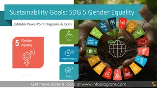Sustainable Development Goals SDG 5 Geschlechtergleichstellung Präsentation (PPT-Vorlage)