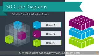 3D Cube Box Diagram (PPT Template)