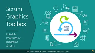 Modelo de Apresentação de Esboço Scrum (diagramas e ícones PPT)