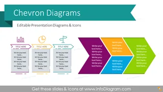 Chevron Timeline Diagrams Template (PPT graphics)