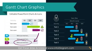 Gantt Chart Graphics for Project Planning (PPT Template)