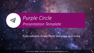 Purple Circle Presentation Template (PPTX slide deck)