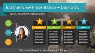 Job Application Interview Presentation (PowerPoint Template) - Dark Gray Style